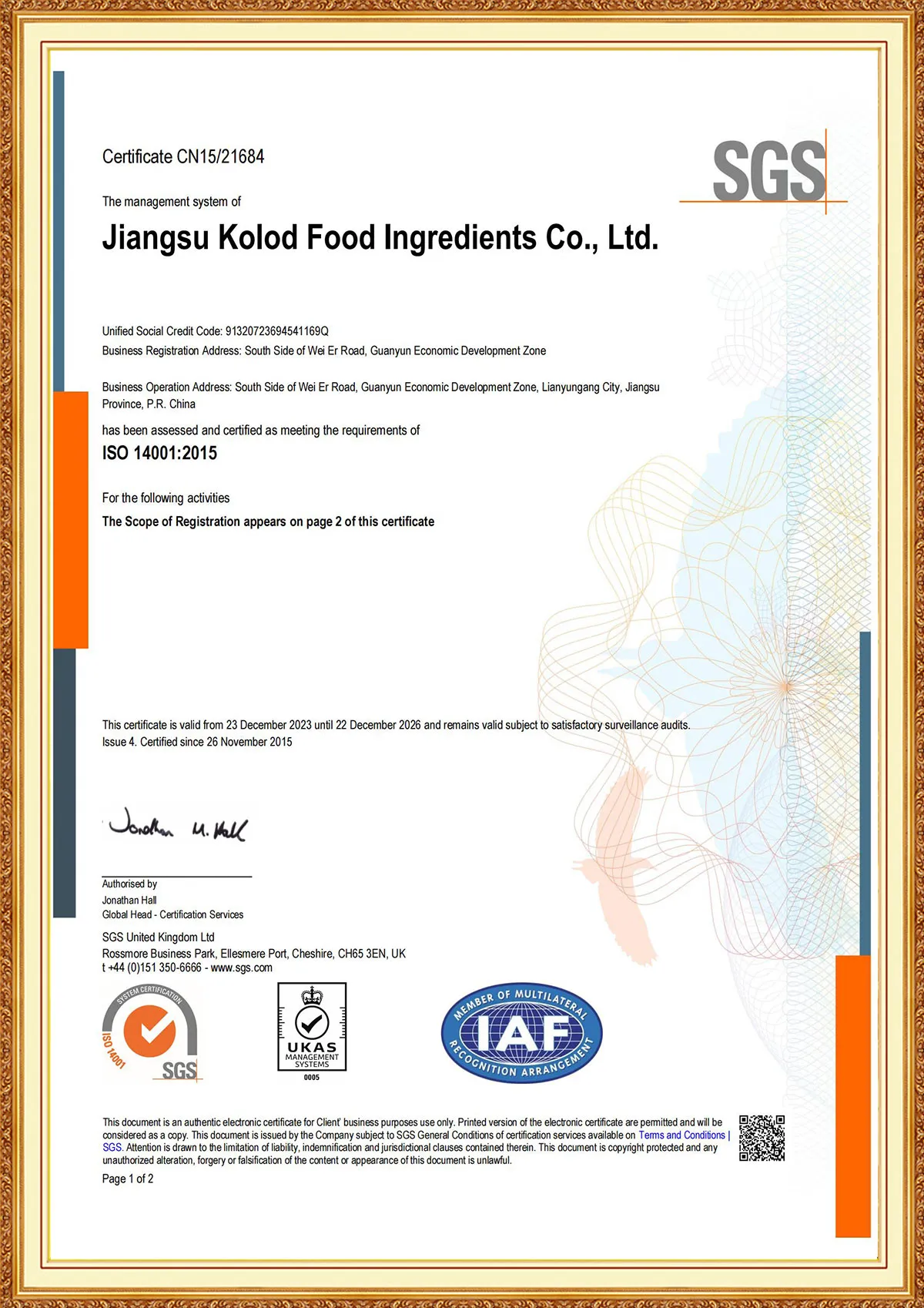 Certificates -  - 6